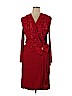 Leslie Fay Red Cocktail Dress Size 14 - photo 1