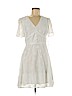 Nicole Miller Studio 100% Polyester White Casual Dress Size 6 - photo 1