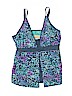 Free Country Green Swimsuit Top Size 1X - photo 1