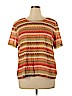 Alfred Dunner 100% Nylon Orange Short Sleeve Top Size XL - photo 1