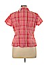 Emma James 100% Cotton Pink Short Sleeve Button-Down Shirt Size 16 - photo 2