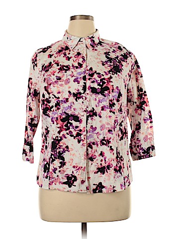 Apt. 9 3/4 Sleeve Button-Down Shirt (view 1)