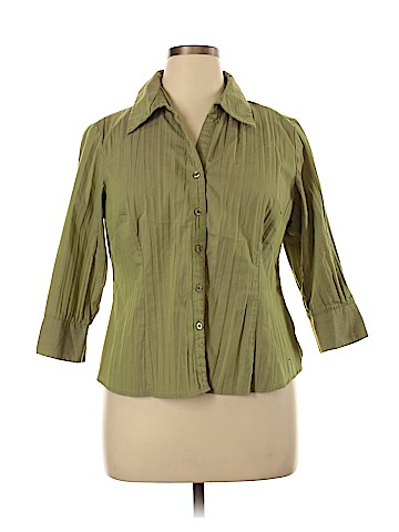 Apt. 9 3/4 Sleeve Button-Down Shirt (view 1)