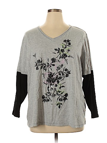 Ulla Popken Long Sleeve T-Shirt (view 1)