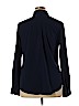 Merona 100% Polyester Blue Long Sleeve Blouse Size XL - photo 2