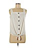 Ann Taylor LOFT White Sleeveless Top Size M (petite) - photo 1