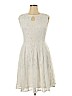 London Times 100% Polyester White Casual Dress Size 14 - photo 1
