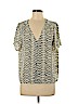 Collective Concepts 100% Polyester Ivory Short Sleeve Blouse Size M (petite) - photo 1