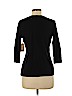 St. John's Bay 100% Cotton Black 3/4 Sleeve T-Shirt Size M (petite) - photo 2