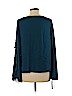 Mossimo 100% Polyester Teal Long Sleeve Blouse Size M - photo 2