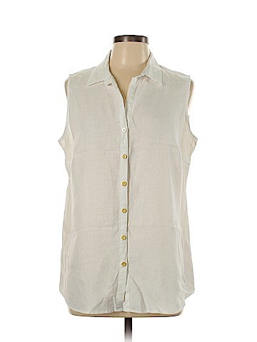 Ellen Tracy Sleeveless Button-Down Shirt (view 1)