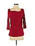 Jason Maxwell 100% Polyester Red 3/4 Sleeve Top Size 3 - 4 - photo 1