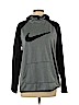 Nike 100% Polyester Gray Pullover Hoodie Size L - photo 1