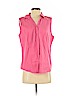 Talbots 100% Cotton Pink Sleeveless Button-Down Shirt Size 3 - photo 1