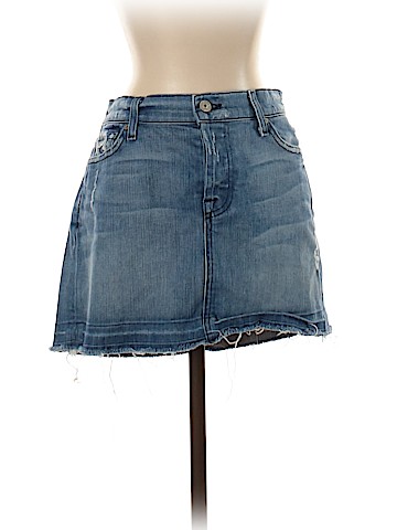 7 For All Mankind Denim Skirt (view 1)
