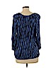 MICHAEL Michael Kors 100% Viscose Blue Long Sleeve Top Size M - photo 2