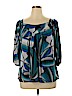 Worthington Blue 3/4 Sleeve Top Size 1X - photo 1