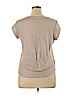 Ann Taylor LOFT 100% Linen Tan Short Sleeve T-Shirt Size XL - photo 2
