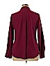 Merona 100% Polyester Burgundy Long Sleeve Blouse Size XL - photo 2