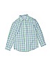 Cat & Jack 100% Cotton Green Long Sleeve Button-Down Shirt Size 6 - 7 - photo 1