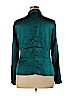 Talbots 100% Silk Green Long Sleeve Silk Top Size 16 - photo 2