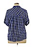 BP. 100% Rayon Blue Short Sleeve Blouse Size XL - photo 2