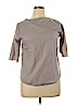 Assorted Brands Gray Short Sleeve Blouse Size XL - photo 1
