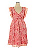 Merona 100% Polyester Pink Casual Dress Size 14 - photo 1