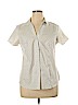 Jones New York Collection 100% Cotton White Short Sleeve Button-Down Shirt Size 14 - photo 1
