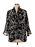 Allison Taylor 100% Polyester Black Long Sleeve Blouse Size 1X - photo 1