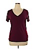 A New Day Burgundy Short Sleeve T-Shirt Size XL - photo 1