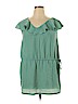 Mossimo 100% Polyester Teal Sleeveless Top Size L - photo 1