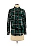 H&M 100% Cotton Green Long Sleeve Button-Down Shirt Size 2 - photo 1
