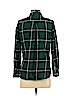 H&M 100% Cotton Green Long Sleeve Button-Down Shirt Size 2 - photo 2