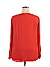 Ann Taylor LOFT 100% Polyester Orange Long Sleeve Blouse Size XL - photo 2