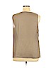 Ann Taylor LOFT 100% Polyester Green Sleeveless Blouse Size XL - photo 2