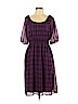 Mossimo 100% Polyester Purple Casual Dress Size L - photo 1
