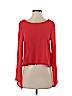 Lush 100% Polyester Red Long Sleeve Blouse Size S - photo 1