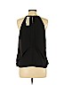 Banana Republic 100% Polyester Black Sleeveless Blouse Size M (petite) - photo 2