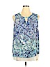 Violet & Claire 100% Polyester Blue Sleeveless Blouse Size 1X - photo 1