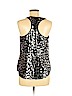 Trina Turk Silver Sleeveless Silk Top Size M - photo 2
