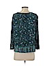 Lucky Brand 100% Viscose Green Long Sleeve Top Size S - photo 2