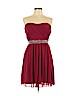 I.N. San Francisco 100% Polyester Burgundy Cocktail Dress Size 11 - photo 1