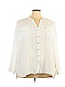 Assorted Brands 100% Polyester Ivory Long Sleeve Blouse Size 26 - photo 1