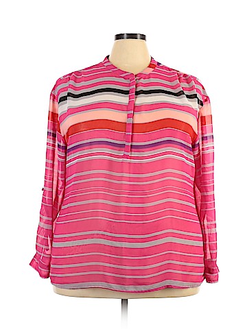 a.n.a. A New Approach Long Sleeve Blouse (view 1)