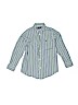 Ralph Lauren 100% Cotton Stripes Green Long Sleeve Button-Down Shirt Size 7 - photo 1