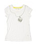 Cynthia Rowley TJX 100% Cotton White Short Sleeve T-Shirt Size 8 - photo 1