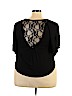 Ambiance Apparel 100% Rayon Black Short Sleeve Top Size 3X - photo 2