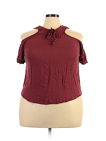 Charlotte Russe Short Sleeve Blouse (view 1)