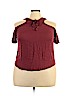 Charlotte Russe 100% Rayon Burgundy Short Sleeve Blouse Size 2X - photo 1
